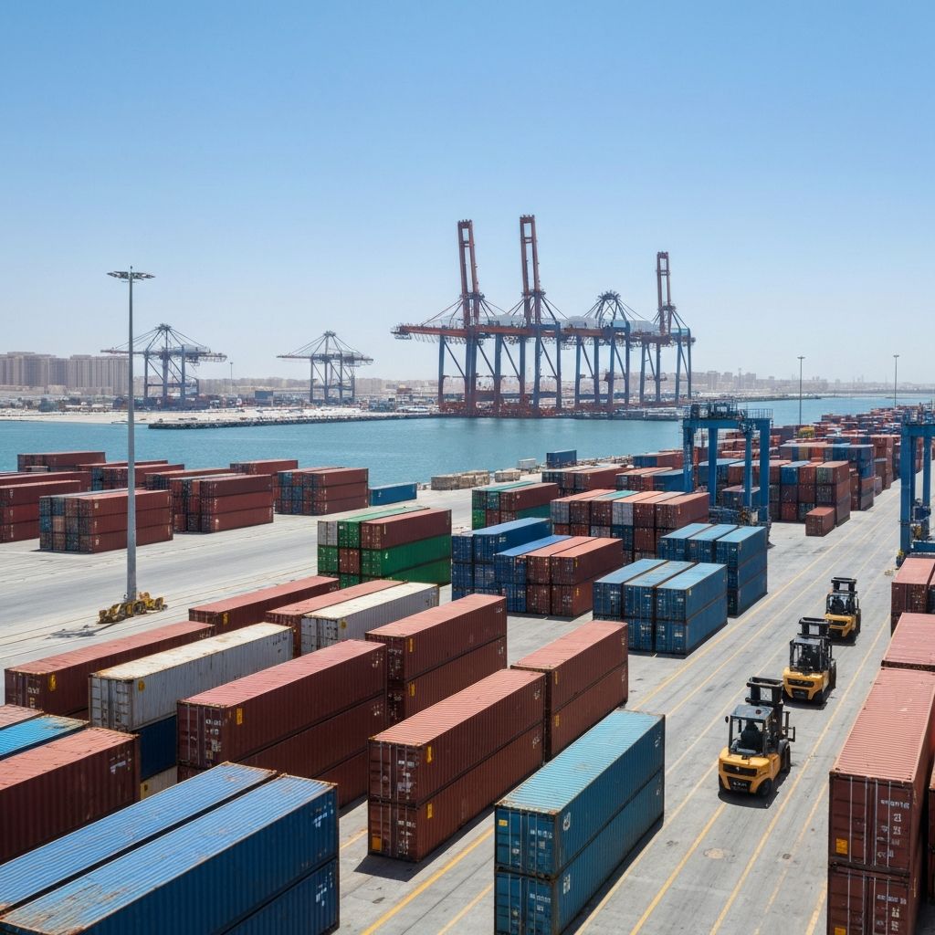 Jeddah port coffee trade