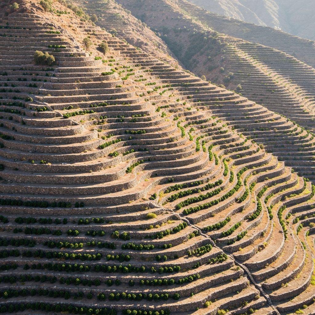 Yemen coffee terraces
